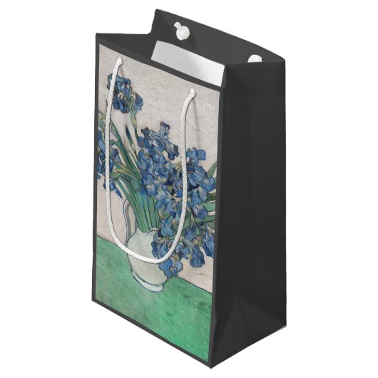 Petit Sac Cadeau Van Gogh Iris Vase Peinture Impressionnisme (Devant Angle)