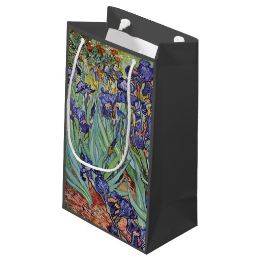 Petit Sac Cadeau Van Gogh Irises Peinture impressionniste (Dos Angle)