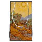 Petit Sac Cadeau Van Gogh Olive Trees Soleil Jaune Ciel (Devant)