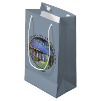 Petit Sac Cadeau van Gogh Starry Night Over the Rhone Party Objets