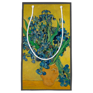 Petit Sac Cadeau Vase Van Gogh avec Iris Classic Impressionnisme
