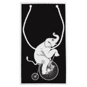 Petit Sac Cadeau Vélo de cru d'équitation d'éléphant (Dos)