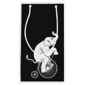 Petit Sac Cadeau Vélo de cru d'équitation d'éléphant (Devant)