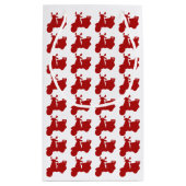 Petit Sac Cadeau Vélo rouge de moteur (Dos)