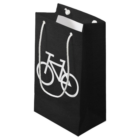 Petit Sac Cadeau Vélos de recyclage minimaux (Devant Angle)