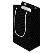 Petit Sac Cadeau Velours noir Fleur de Lis (Devant Angle)