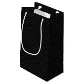 Petit Sac Cadeau Velours noir Fleur de Lis (Dos Angle)