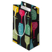 Petit Sac Cadeau Verre à vin (Devant Angle)