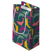 Petit Sac Cadeau Vert dauphins (Dos Angle)