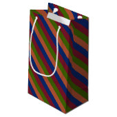 Petit Sac Cadeau Vert marine (Dos Angle)