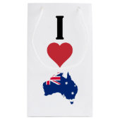 Petit Sac Cadeau Vertical I Love Australia / I Heart Australia (Dos)