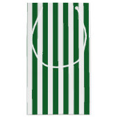 Petit Sac Cadeau Verticale Grandes vertes et blanches (Dos)