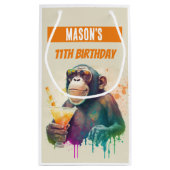 Petit Sac Cadeau Vibes d'été Singe - Anniversaire (Dos)