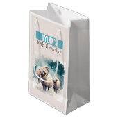 Petit Sac Cadeau Vibes d'hiver mouton - (Devant Angle)