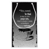 Petit Sac Cadeau Vie et valeurs, Existentialisme illustré citation (Dos)