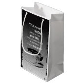 Petit Sac Cadeau Vie et valeurs, Existentialisme illustré citation (Dos Angle)