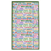 Petit Sac Cadeau Ville de musique de Nashville (Dos)