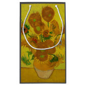 Petit Sac Cadeau Vincent Van Gogh 15 Peinture de tournesols (Dos)