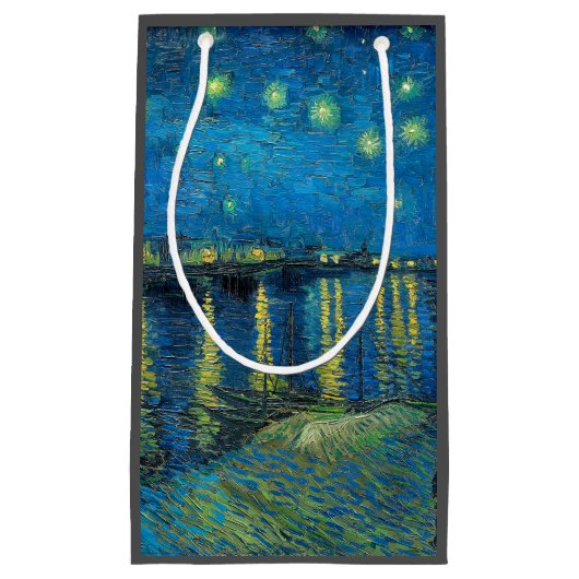 Petit Sac Cadeau Vincent Van Gogh Starry Night Over the Rhone (Devant)