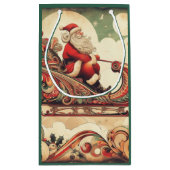 Petit Sac Cadeau vintage/caprical/père Noël/Noël (Dos)