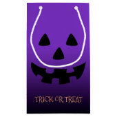 Petit Sac Cadeau visage de lanterne d'o de cric sur le pourpre (Dos)