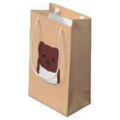 Petit Sac Cadeau Visage du fuseau (Dos Angle)
