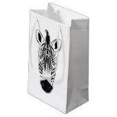 Petit Sac Cadeau Visage Zebra (Dos Angle)