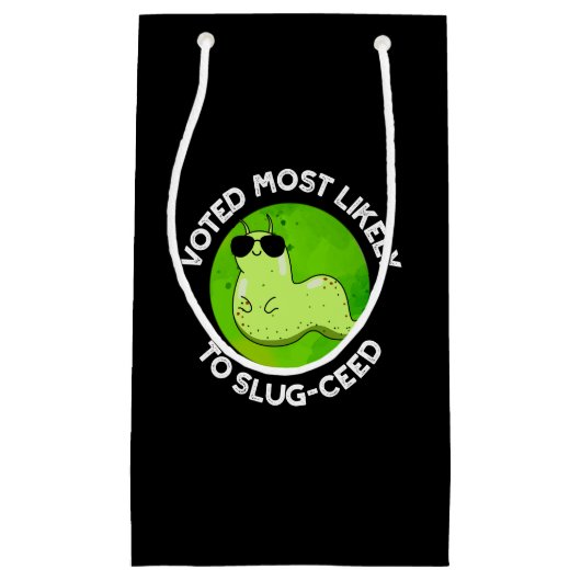 Petit Sac Cadeau Votée La Plus Probable À Un Jeu De Chaussure À Cou (Devant)