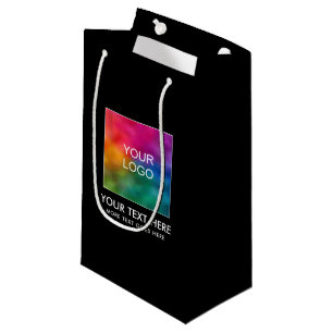 Petit Sac Cadeau Votre logo texte ici Modèle personnalisé promotion