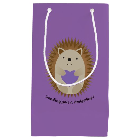 Petit Sac Cadeau Vous envoyer un hérisson de Hedgehug (Devant)