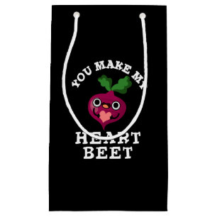 Petit Sac Cadeau Vous Faites Ma Beet Coeur Drôle Veggie Pun Dark BG