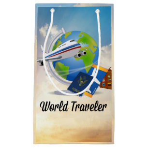 Petit Sac Cadeau Voyageur du monde - Conception #2