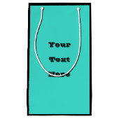 Petit Sac Cadeau Vrai bleu turquoise bleu vert Sud-ouest couleur so (Devant)