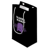 Petit Sac Cadeau Wanna Hang Funny Animal Bat Pun Dark BG (Devant Angle)