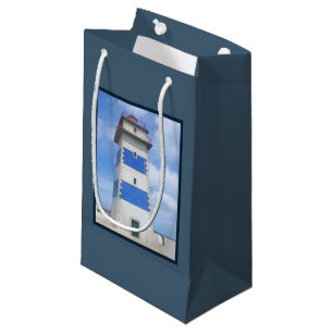 Petit Sac Cadeau Watercolor lighthouse