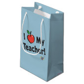 Petit Sac Cadeau Webkinz : J'aime mon professeur ! (Dos Angle)