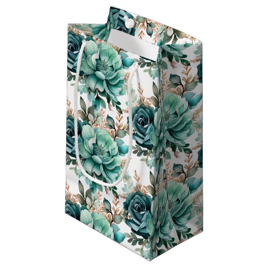 Petit Sac Cadeau Wedding Floral Print Gift Bag (Devant Angle)