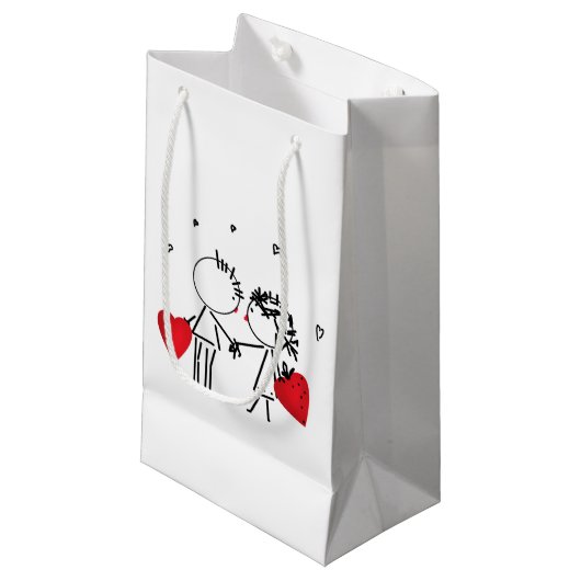 Petit Sac Cadeau Wedding, jour de Valentine (Devant Angle)