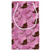 Petit Sac Cadeau Western Cowgirl Casquette and Boots Imprimer Cadea (Dos)