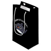Petit Sac Cadeau Wha-le-llujah Funny Orca Whale Pun Dark BG (Devant Angle)