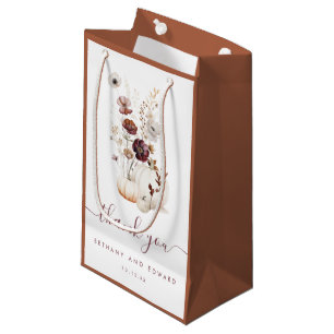 Petit Sac Cadeau Whimsical Automne Floral Mariage Faveur
