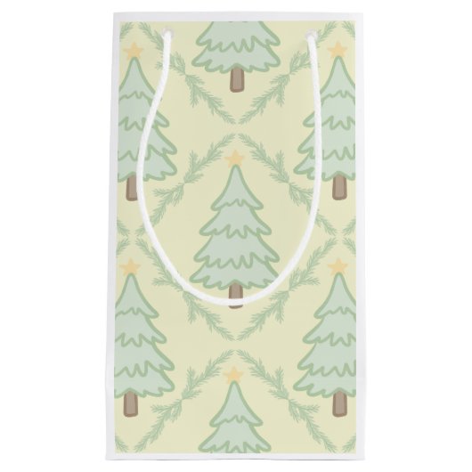 Petit Sac Cadeau 🎁 Whimsical Pastel Christmas Gift Bag (Devant)