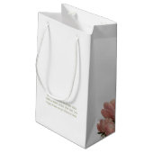 Petit Sac Cadeau White | Chic Rose Wedding Wedding (Dos Angle)