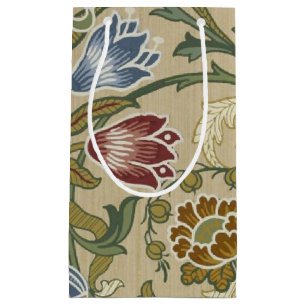 Petit Sac Cadeau William Morris Brocade Motif de fond d'écran flora