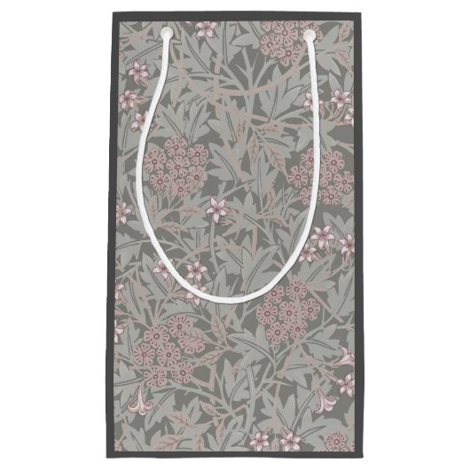 Petit Sac Cadeau William Morris Jasmine Motif de fleurs (Devant)