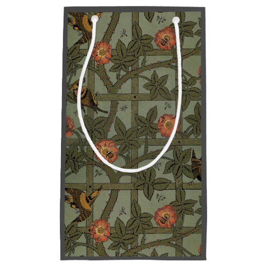 Petit Sac Cadeau William Morris Trellis Wallpaper Art (Devant)