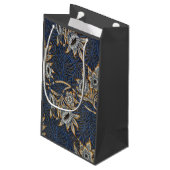 Petit Sac Cadeau William Morris Tulip Willow Blue Motif (Dos Angle)