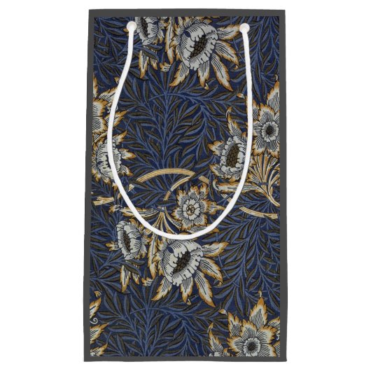 Petit Sac Cadeau William Morris Tulip Willow Blue Motif (Devant)