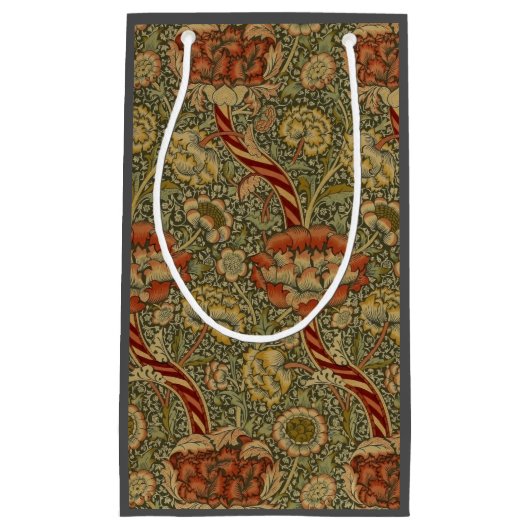 Petit Sac Cadeau William Morris Wandle Anglais Floral Damask Design (Devant)