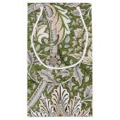 Petit Sac Cadeau : William Morris Windrush Motif Vert : Vintage (Dos)